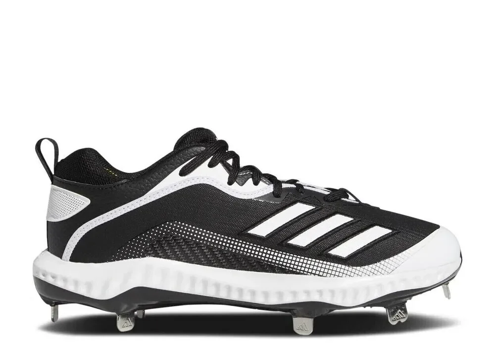 Adidas Icon 6 Bounce Size 16‎ Mens Metal Baseball Cleats Black White EG7603